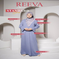 (SIAP KIRIM) REEVA DRESS STANDAR - DENIM