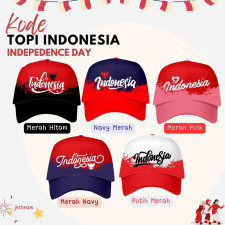 (SIAP KIRIM) TOPI INDONESIA - MERAH PINK