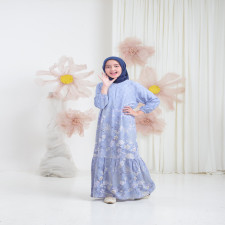 (SIAP KIRIM) AMARRA DRESS KIDS SERIES - VENUS BLUE SIZE L