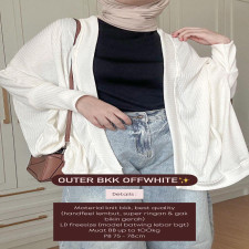 (SIAP KIRIM) - OUTER KNIT BKK - WHITE