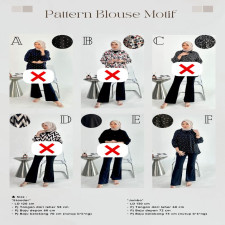 (SIAP KIRIM) PATTERN BLOUSE STANDAR - KODE F