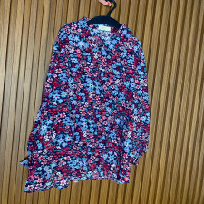 (SIAP KIRIM) SALE KEMEJA FLOWER RED