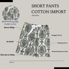 (SIAP KIRIM) SHORT PANTS COTTON IMPORT WANITA