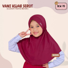 (SIAP KIRIM) VANI HIJAB SERUT VERSI POLOS SIZE L - maroon