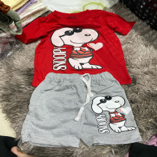 (SIAP KIRIM) Oneset anakk SNOOPY SIZE 2-3Y