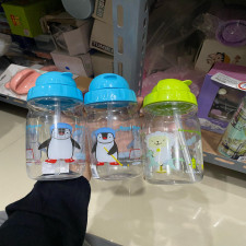 (SIAP KIRIM) Botol minum anak yang ada sedotannya???? 360ml - GREEN