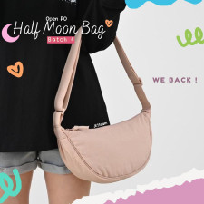 (SIAP KIRIM) HALFMOON BAG - PINK