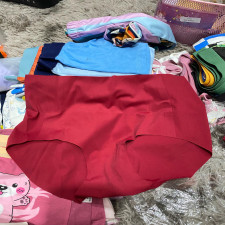 (SIAP KIRIM) SEAMLESS PANTIES WARNA RANDOM RED L-XL CD NYA AJA 