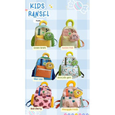 (SIAP KIRIM) PUFFY KIDS RANSEL MEDIUM BLUE LION