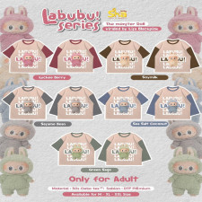 (SIAP KIRIM) KAOS LABUBU LAGI VIRAL GREN SAGE M