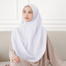 (SIAP KIRIM) AYUMI MALAYSIAN SQUARE CURVE - WHITE 