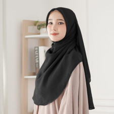 (SIAP KIRIM) AYUMI MALAYSIAN SQUARE CURVE - BLACK