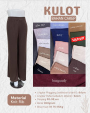 KULOT BAHAN CAKEP  - COKLAT MOCHA