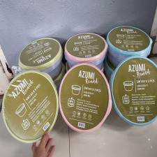 (SIAP KIRIM) SALE ‼️ Azumi Round versi transparent pastel - PINK