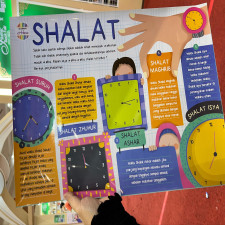 (SIAP KIRIM) POSTER EL-HANA - WAKTU SHALAT