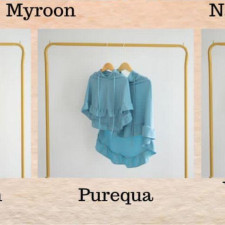 (SIAP KIRIM) Aqeela Bergo Kids SIZE S - Purequa  