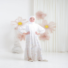 (SIAP KIRIM) AMARRA DRESS KIDS SERIES CRYSTAL WHITE SIZE M