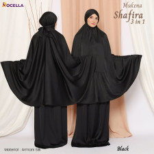 (SIAP KIRIM) MUKENA SHAFIRA Warna Black